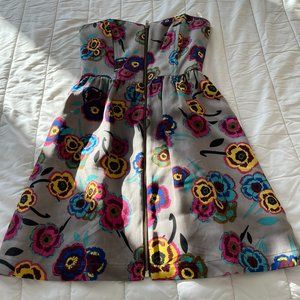 Corey Lynn Calter Strapless Top to Bottom Front Zipper Dress Size 4